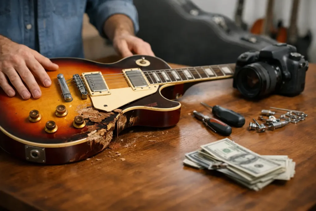 How to Sell a Damaged Les Paul