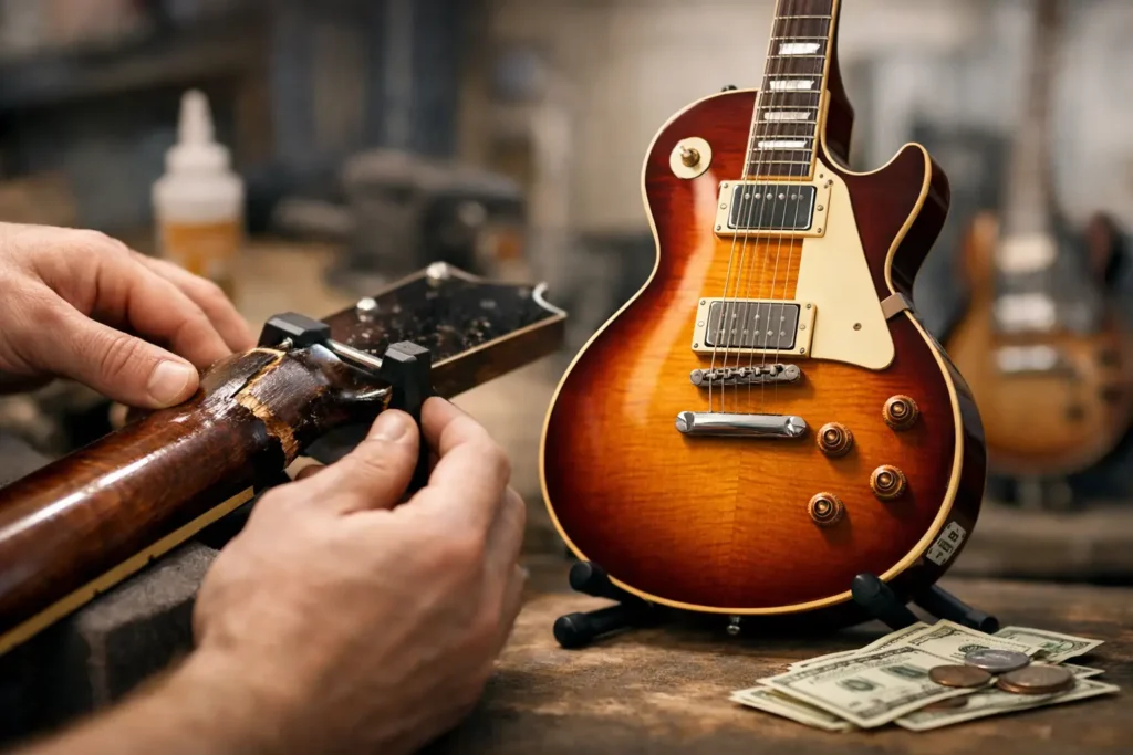 Gibson Neck Repairs and Les Paul Resale Value