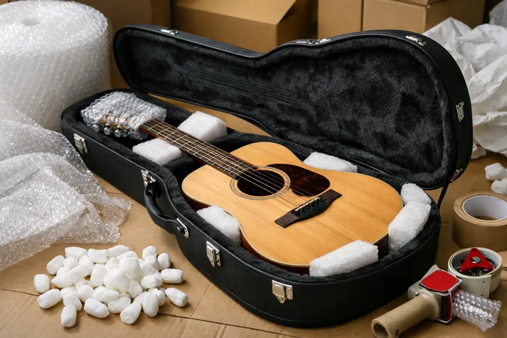 How to Pack a Guitar Case Safely for Shipping